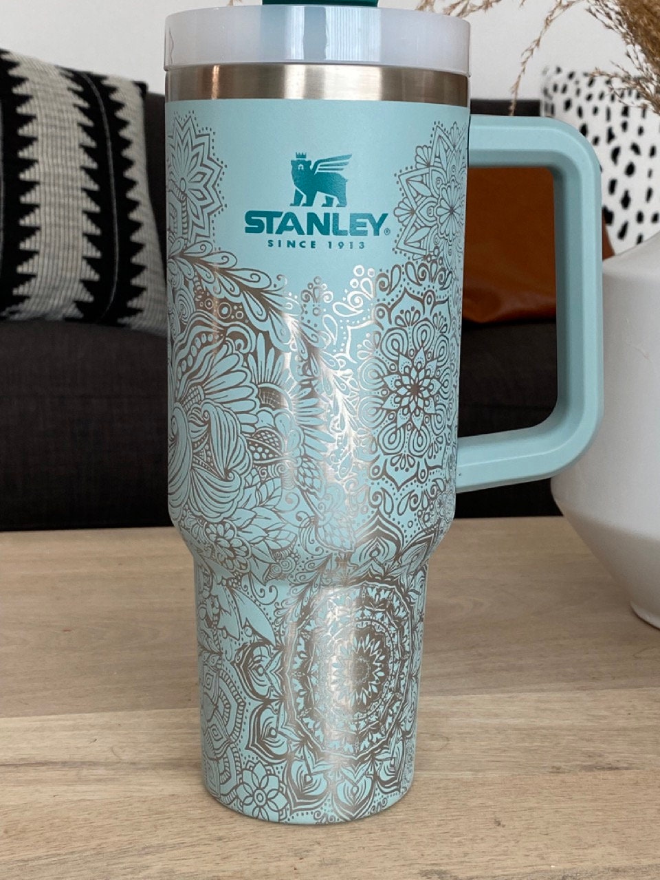 Personalized Engraved Stanley Quencher 40 Oz 30 Oz 20 Oz Dishwasher Safe Tumbler  Stanley Brand Cup With Handle Engraved NOT Stickers 