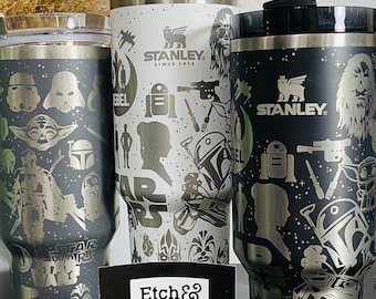 The Force Custom Stanley Adventure Quencher 40 oz tumbler – Etch