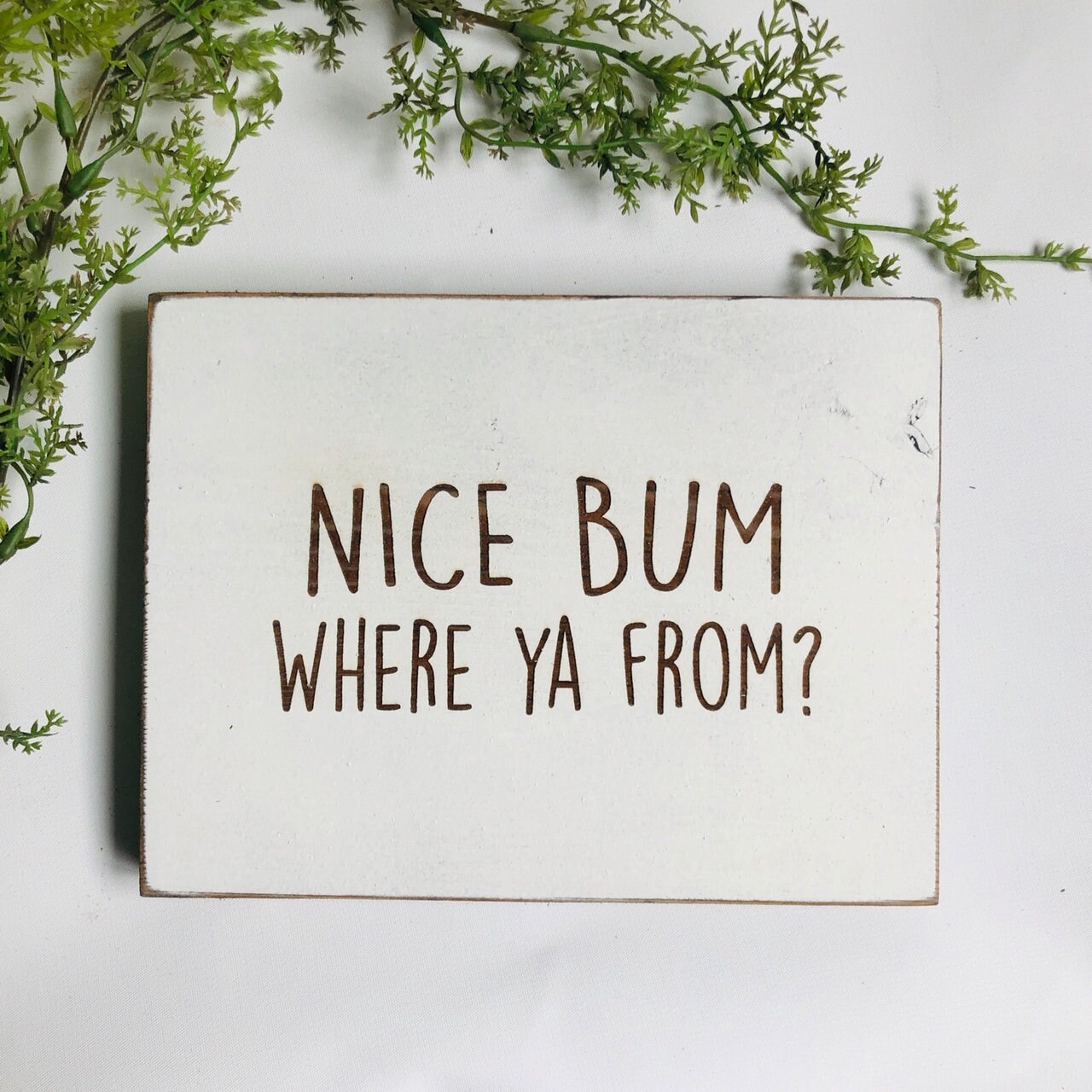 Nice bum where ya from funny bathroom sign etsy
