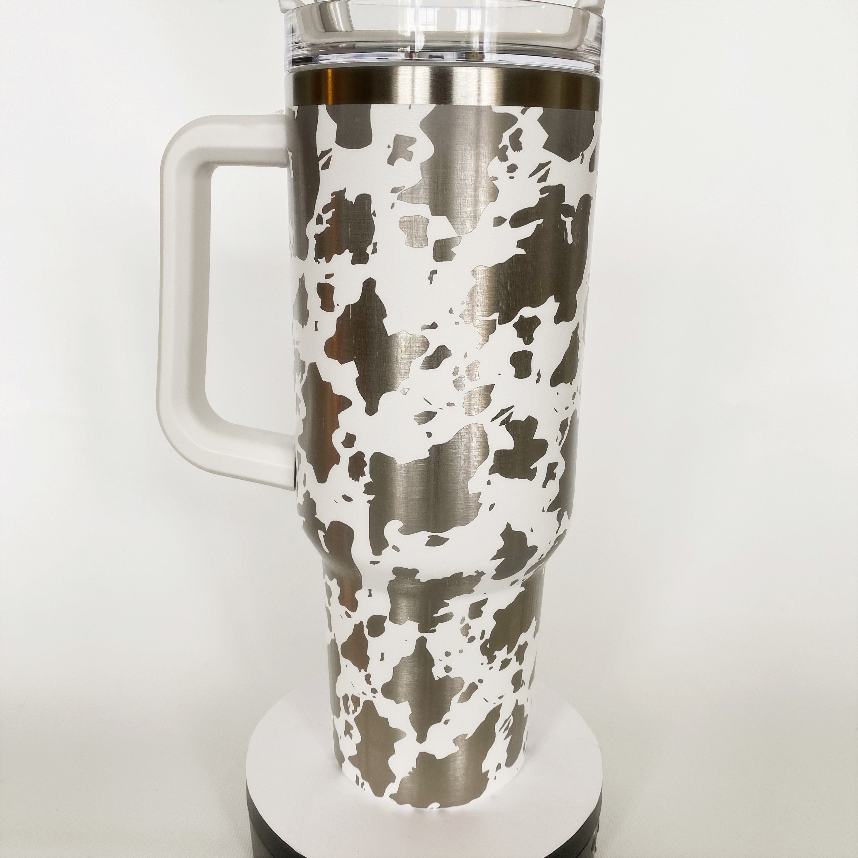 Cow Print Stanley Tumbler (READ DESCRIPTION) – Ambitious Mama Designs