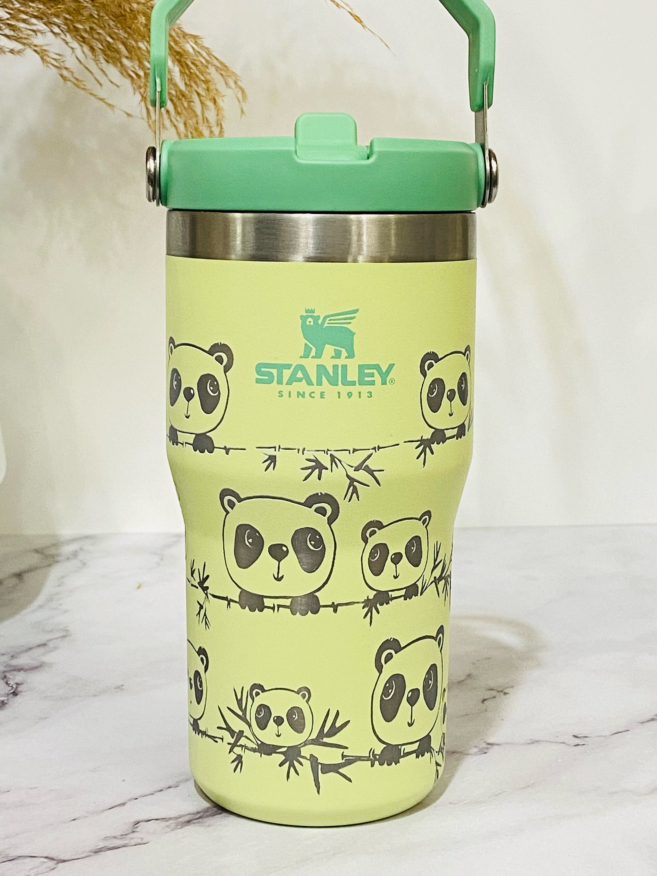 Paw Print Engraved Stanley 20 oz IceFlow Flip Straw Tumbler – Etch and Ember