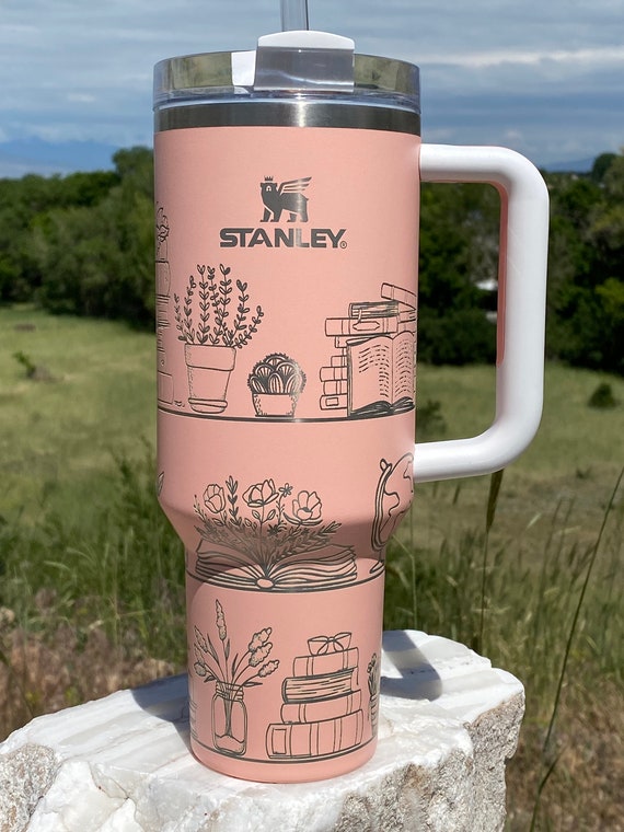 Stanley Adventure Quencher Tumbler 40 oz Nectar Pink Peach Straw Lid  Preowned