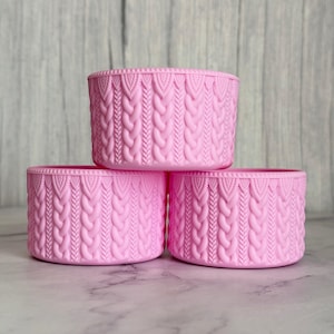 mexico pink macrame tumbler boot -fits 20-40oz by