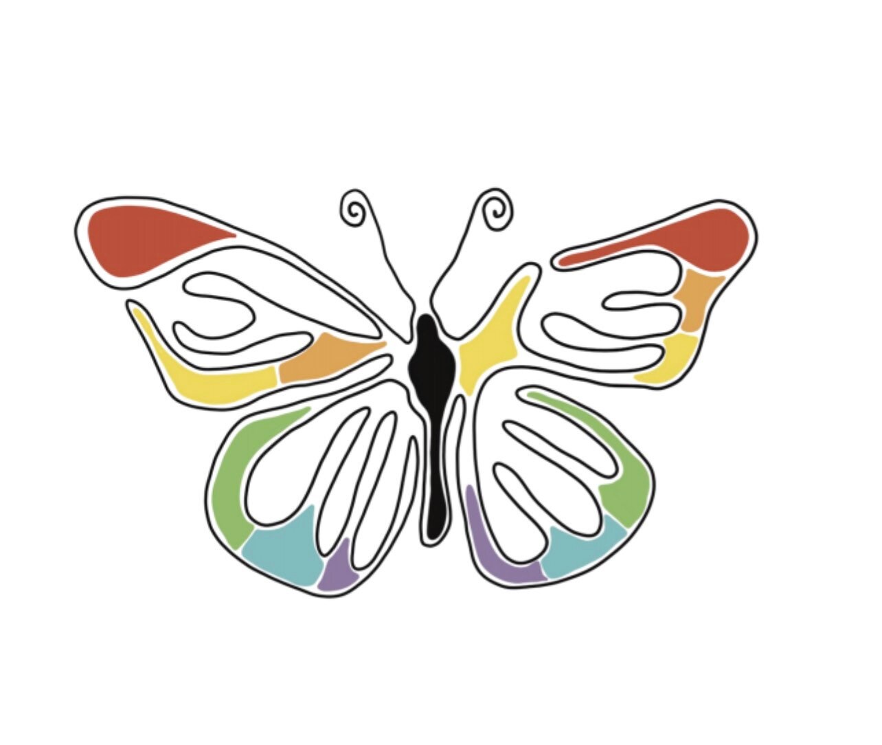 Printable PDF Butterfly Cards, Line Art, Spring Notes, Summer ...