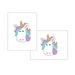 Printable Unicorn Cards, Blank Greeting Card, Kids Stationery - Etsy