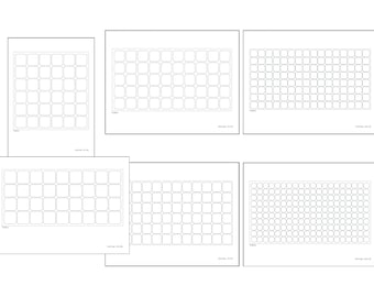 Seed Tray Map | Garden Planning | Printable | Seed Flat Cell Map | Homesteading | Seed Planting Template