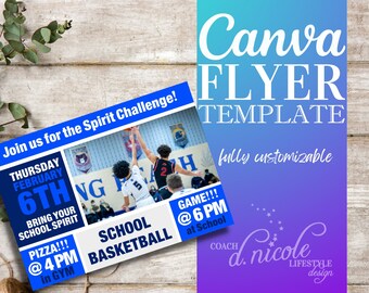 Plantilla de volante de evento deportivo, editable en Canva / Plantilla de diseño gráfico