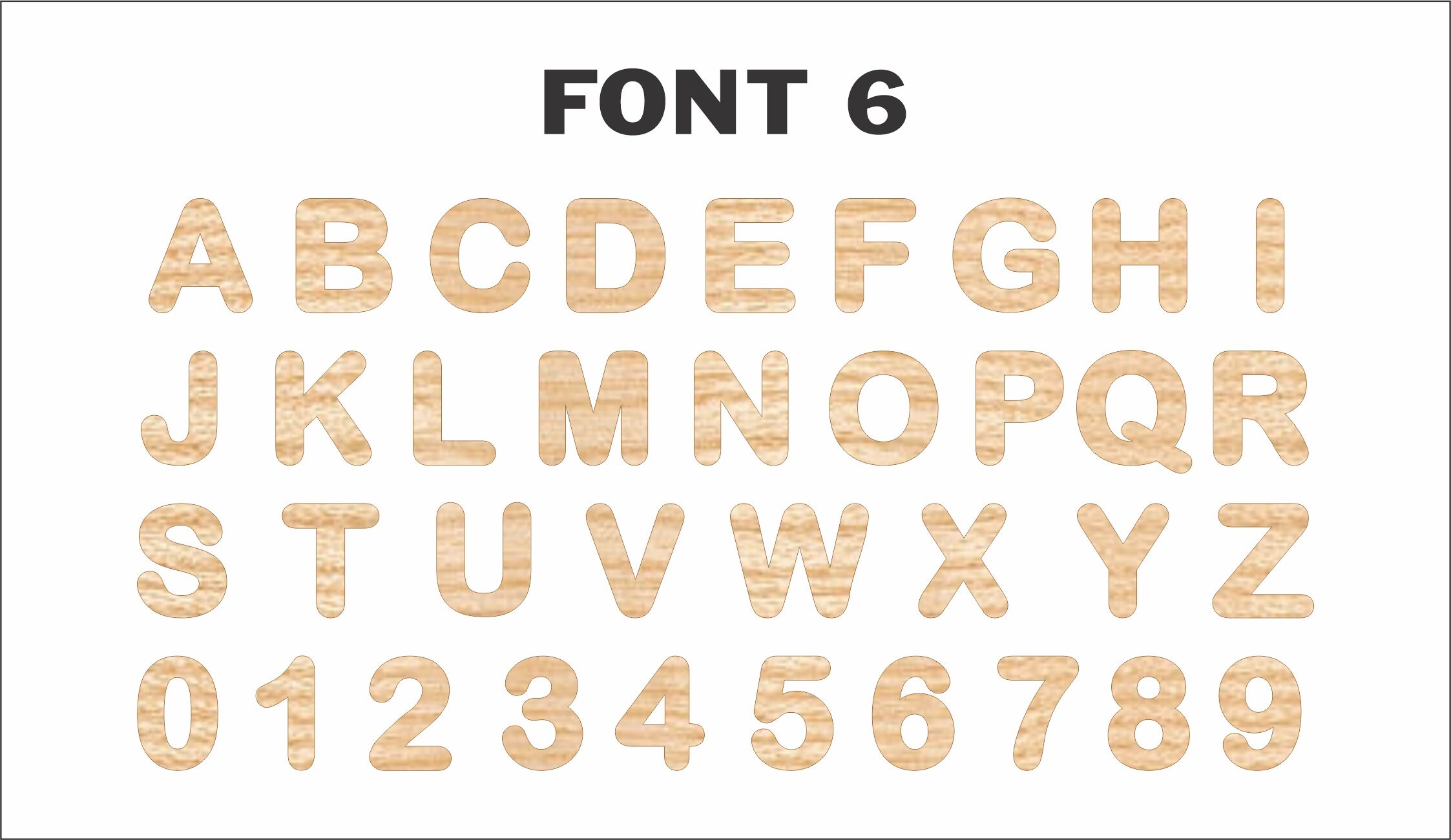 Wooden Laser Cut Uppercase Letters and Numbers 15mm High 5 Etsy Australia