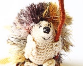 Hedgehog Ornament, Hedgehog Miniature, Crochet Miniatures, Hedgehog Gifts, Hedgehog Home Decor, Hedgehog Christmas, Housewarming Gift