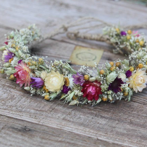 Dried Flower Crown Etsy