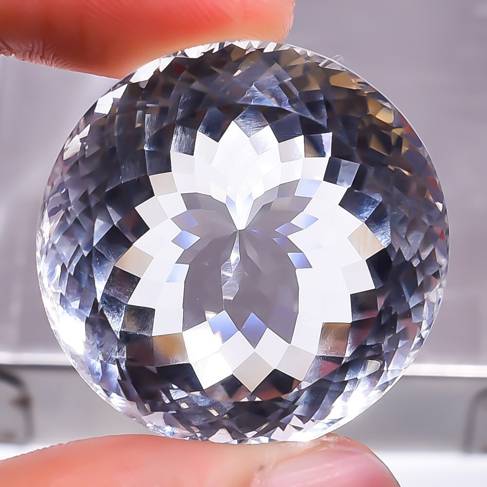 125.25 Ct. 100 Natural Crystal Round Faceted Loose Gemstone Etsy