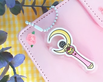 Sailor Moon Moonstick Acrylic Keychain: 90s Anime Charm
