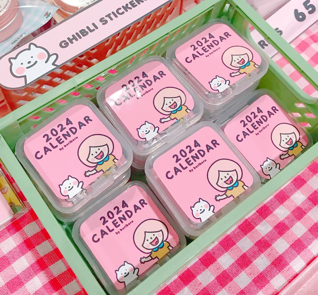 2025 Calendar Monthly Stickers in a Container 2025 Journaling Etsy