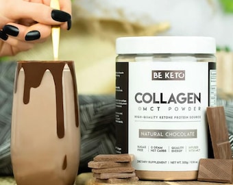 Premium Keto Collagene Tipo I  + MCT 300g Premium Made in Europe  Varianti gusto Supporto beauty per pelle, capelli, unghie