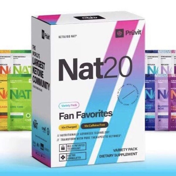 Keto os nat Challenge NAT20 neu 2023 box 20 buste integratore alimetare la dieta chetogenica brucia grassi con /senza caffeina brucia grassi