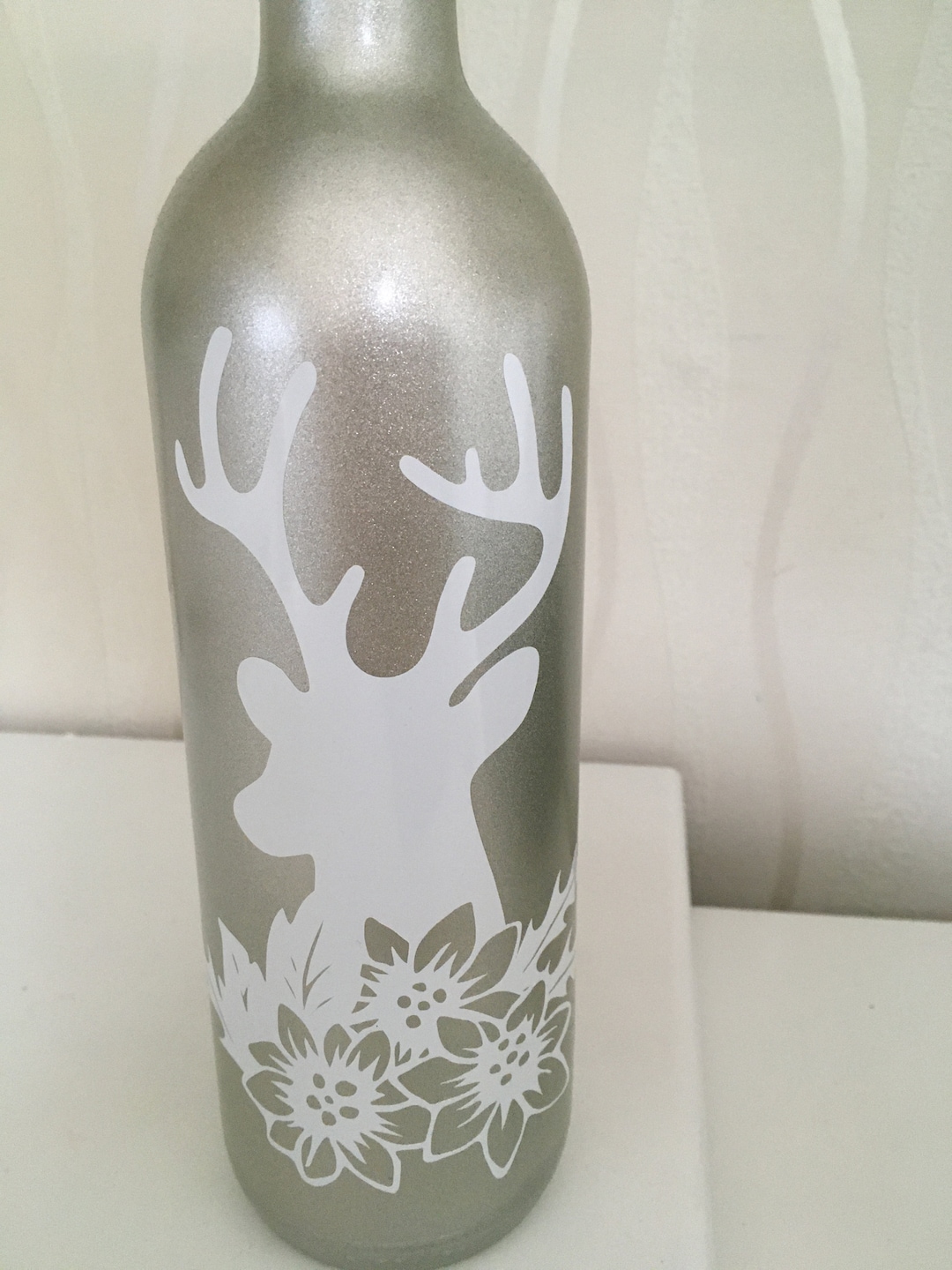 White Stag Vinyl Bottle Vinyl Decal Stick DIY Light Wine Etsy