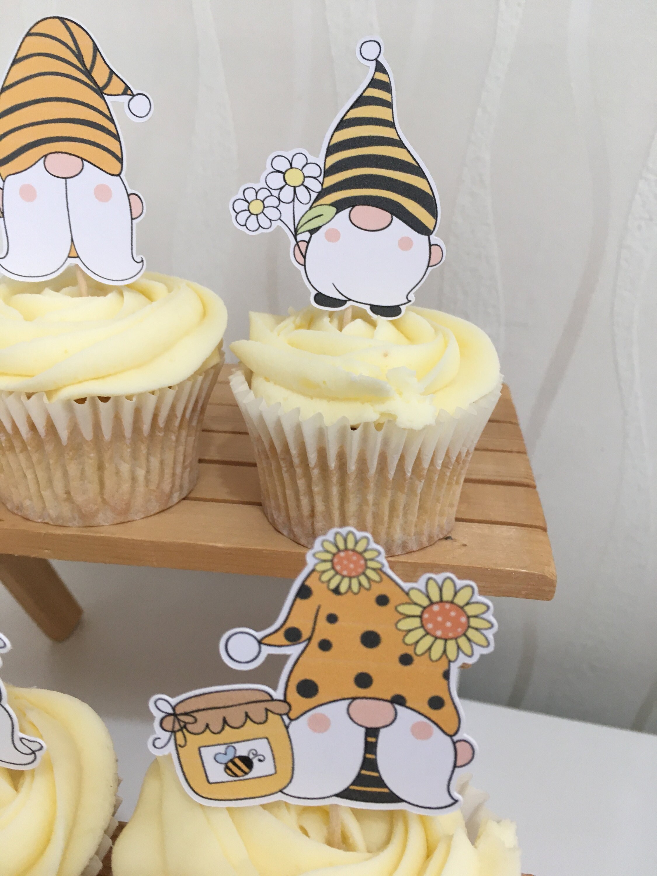12 Gonk Cupcake Toppers Gnome Cupcake Decorations. Birthday Etsy UK