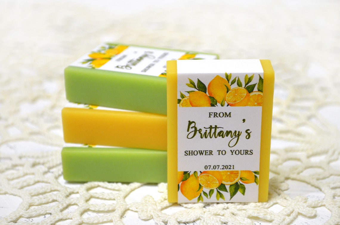 Lemon Bridal Shower Favors Soap Lemon Baby Shower Favors Etsy