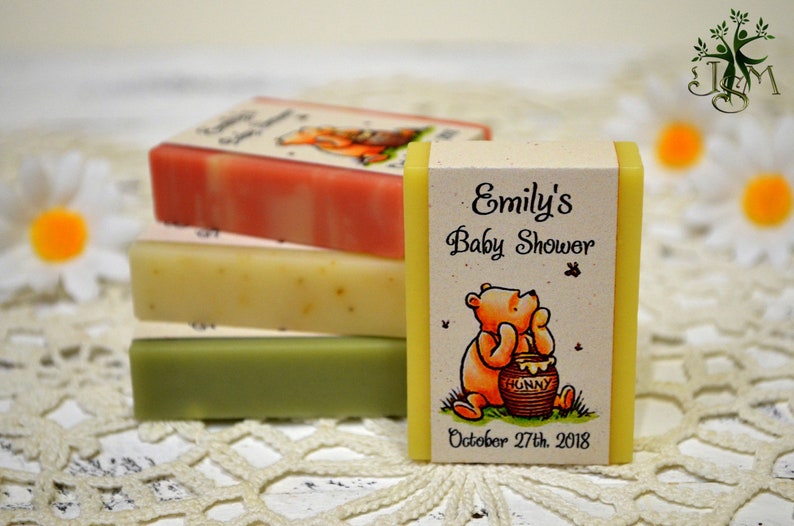 classic Winnie the Pooh soap baby soap baby shower soap thank you gifts 10+ Mini soap favors personalized soap handcrafted soap.