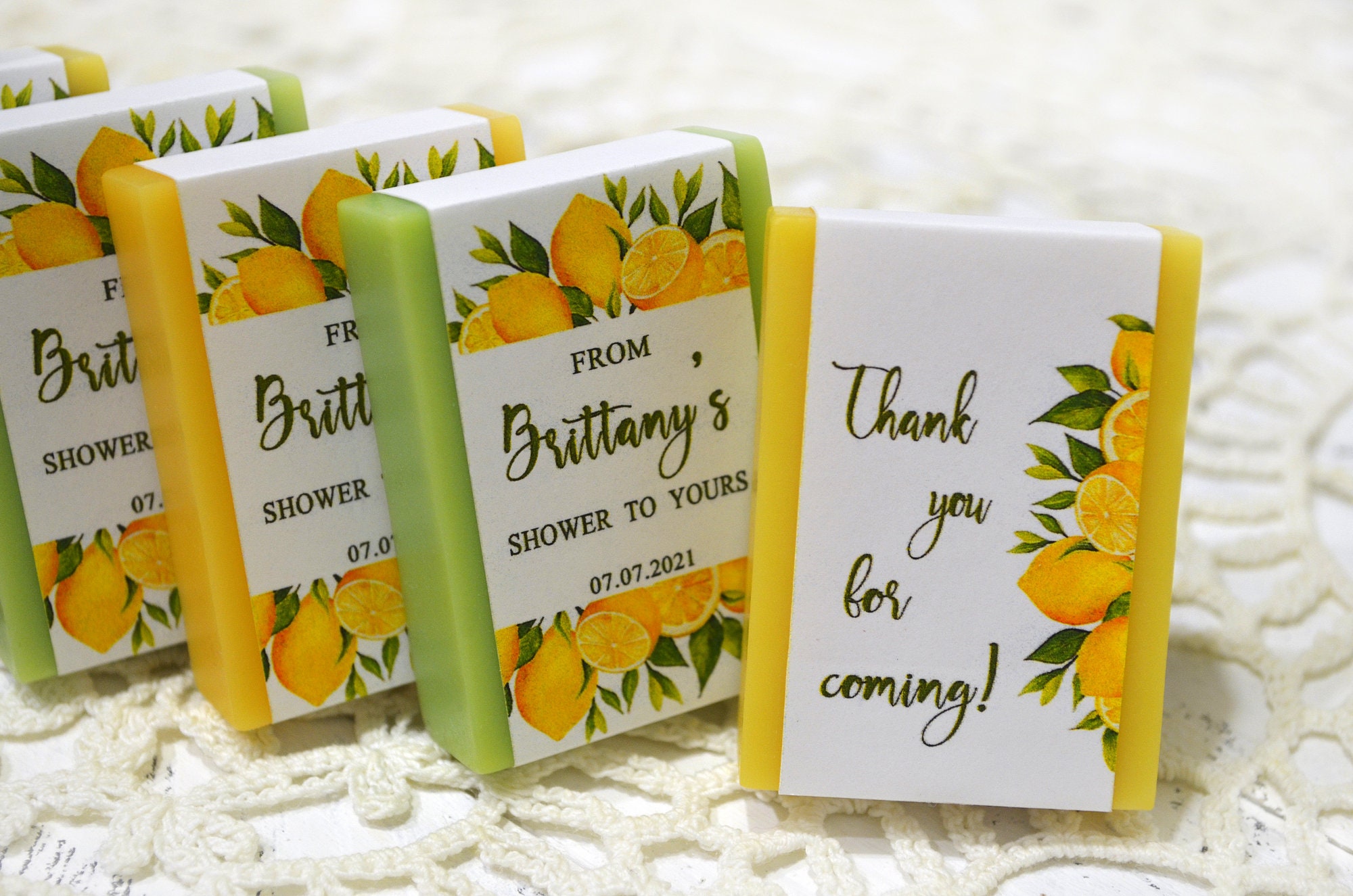 Lemon Bridal Shower Favors Soap Lemon Baby Shower Favors Etsy