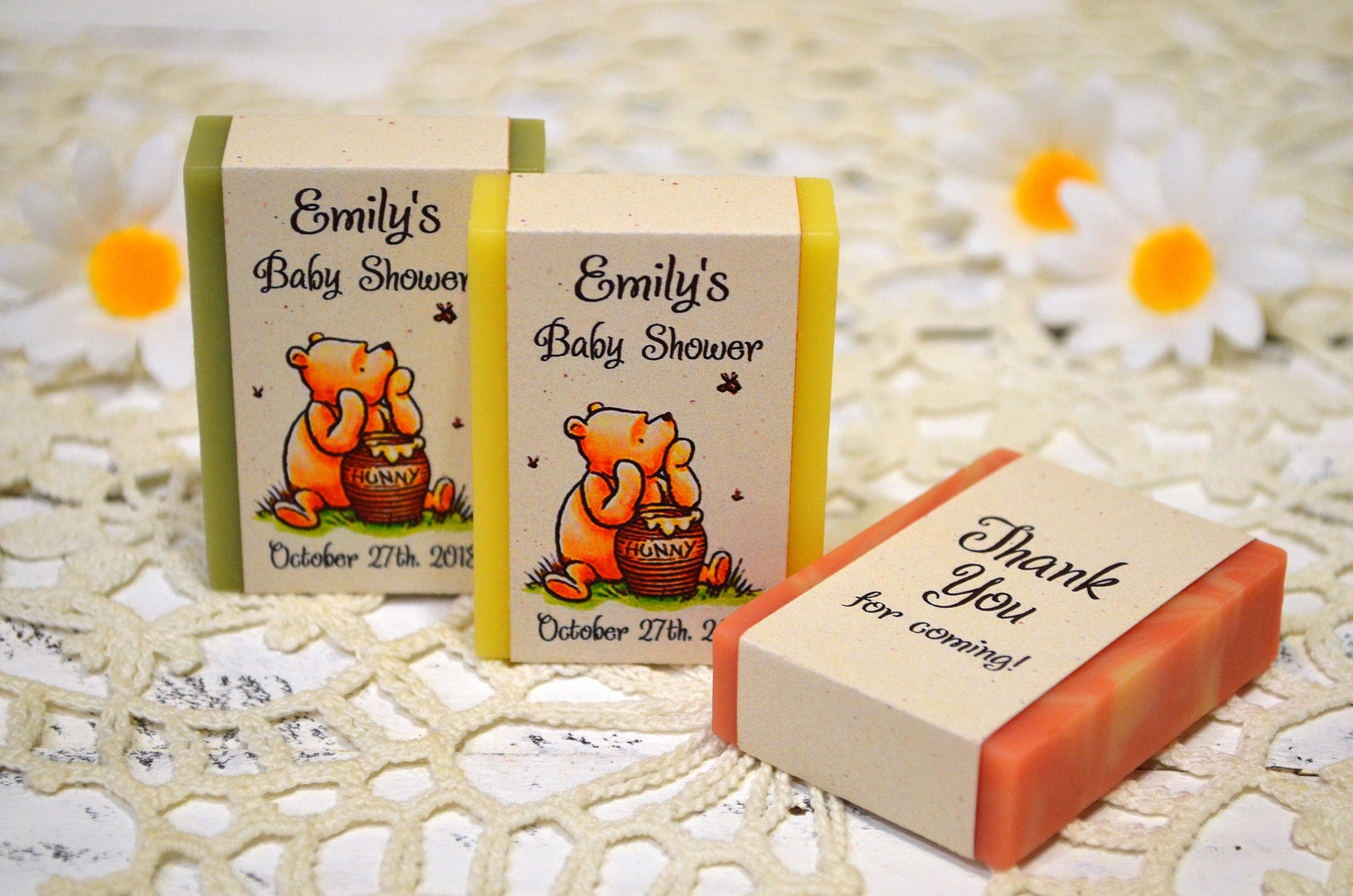 Classic Winnie The Pooh Mini Soap Favors Personalized Favors Etsy