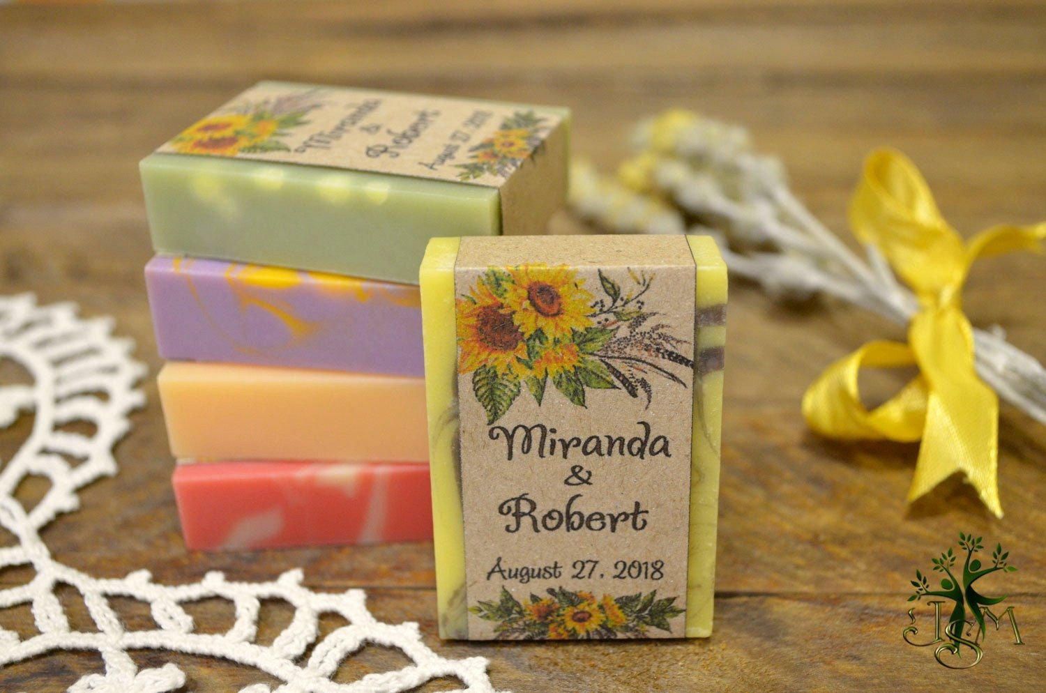 30 Mini soap favors rustic wedding favor personalized soap Etsy