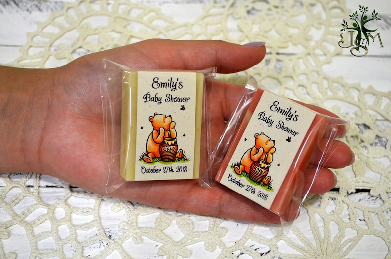 classic Winnie the Pooh soap baby soap baby shower soap thank you gifts 10+ Mini soap favors personalized soap handcrafted soap.
