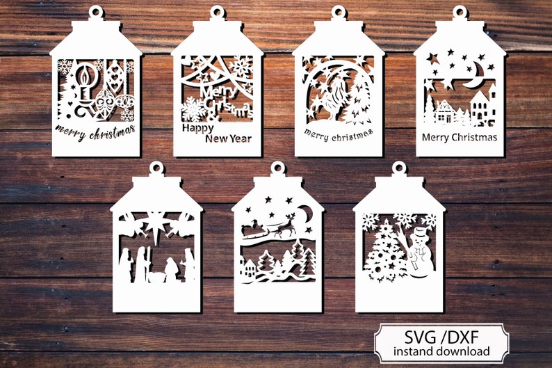 Download Christmas Lantern SVG cutting file Set of Christmas ...