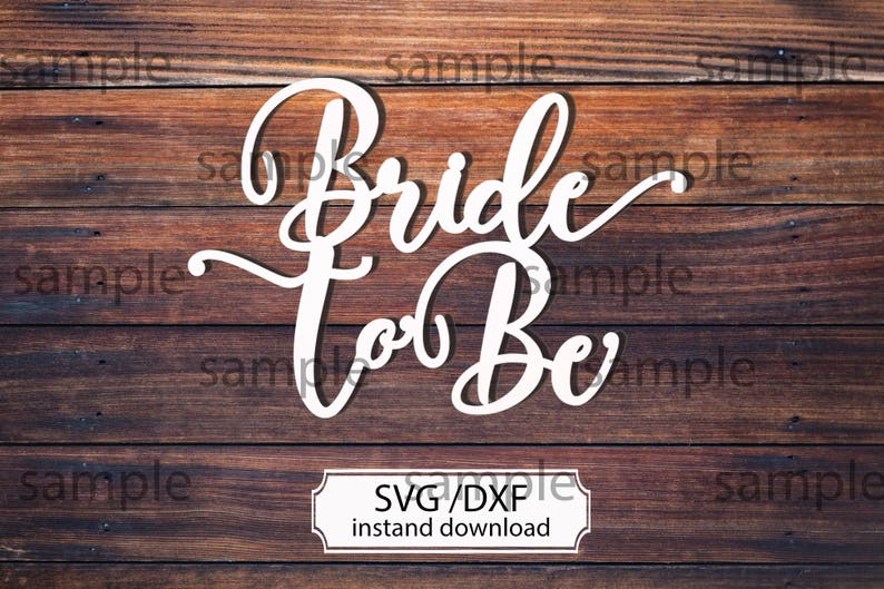 Download Bride to be SVG cutting file Wedding Cake topper SVG ...