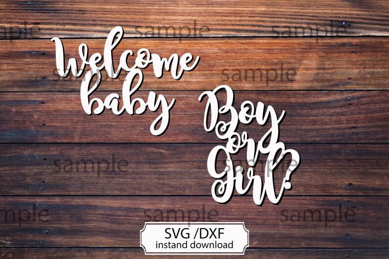 Download Welcome baby SVG cutting file baby shower svg Boy or Girl ...