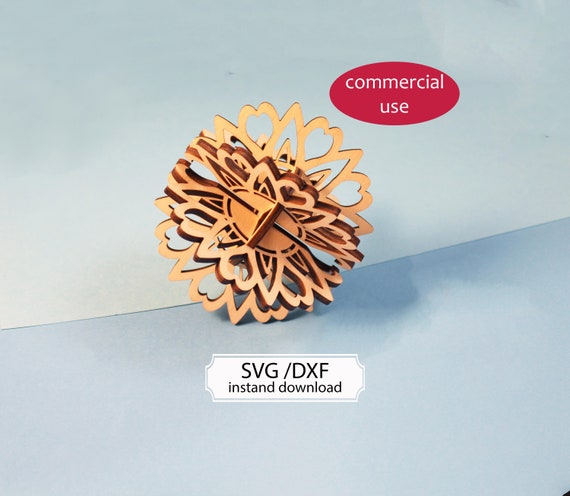 Download 3d Model Snowflakes Svg 3d Puzzle Kids Toy Cut Template Etsy