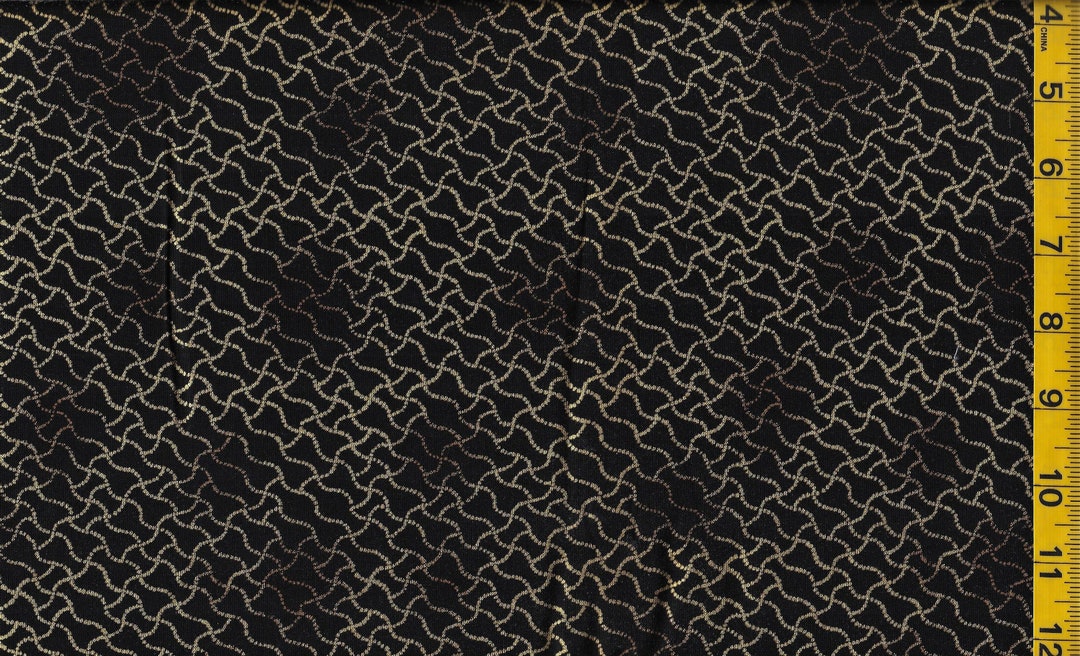 Metallic Gold Net Design by Timeless Treasures Fabric / BTHY / OOP ...