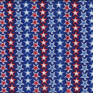 Eagle Head Stars, Rosso Bianco Blu, Creative Springs Fabric, BTHY, OOP COTTON, Patriotic Fabric, CP35158