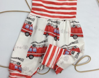 Babyhose Pumphose Feuerwehrauto Mitwachshose Hosen Baby