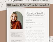 Resume Cover Letter Template- PDF Cover Letter, Editable, Accessible and Aesthetic, Modern, New Job, Canva Template, Neutral Template