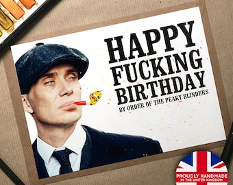 Peaky Blinders, Birthday Card, Peaky Blinders Card, Birthday Cards, Peaky Blinders Gift, Peaky Blinders Art, Peaky Blinder, Tommy Shelby