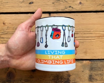 Rock Climbing Mug: Living That Climbing Life