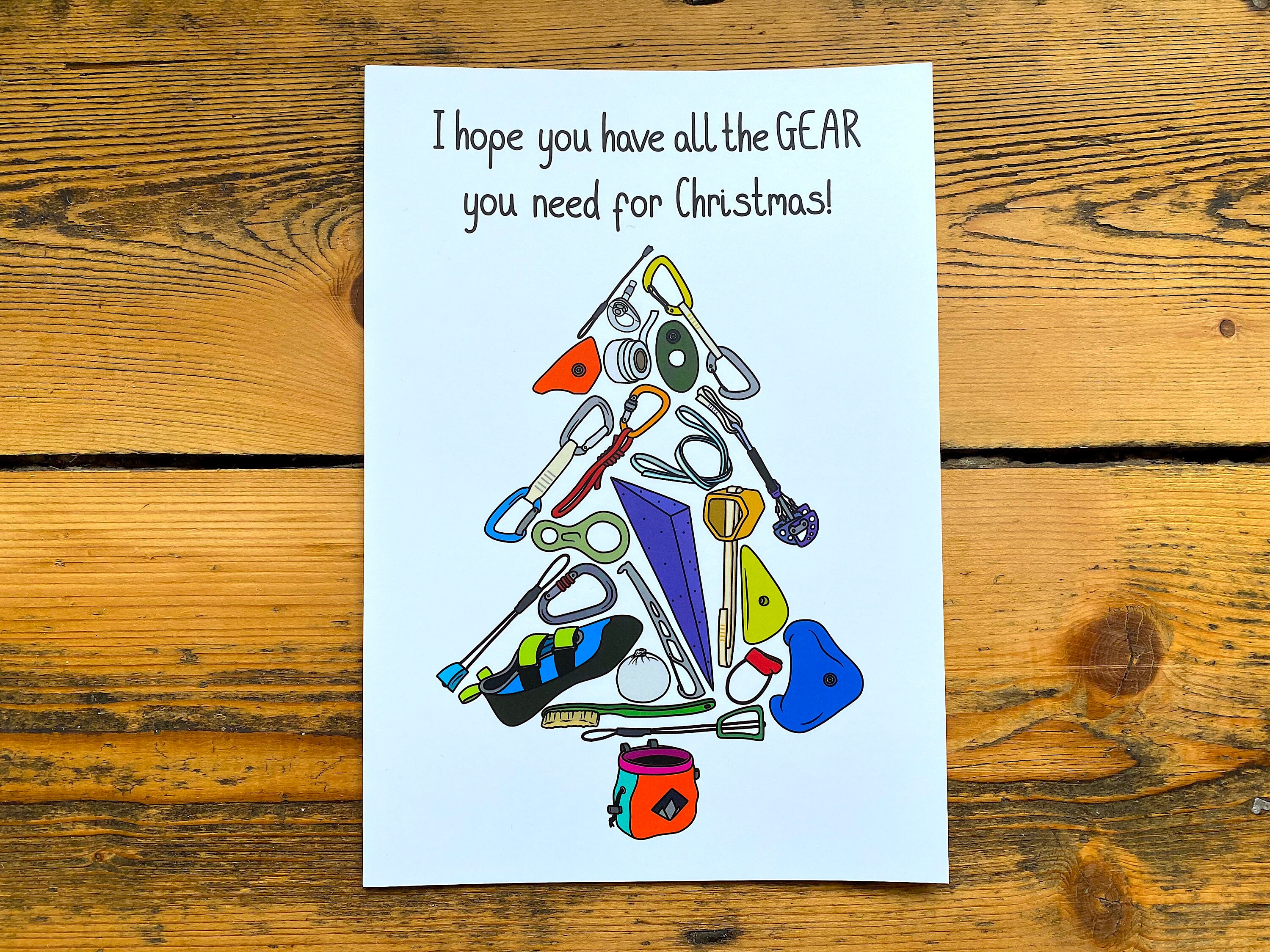 Rock Climbing Greeting Card I Hope You Have All the GEAR You Etsy UK
