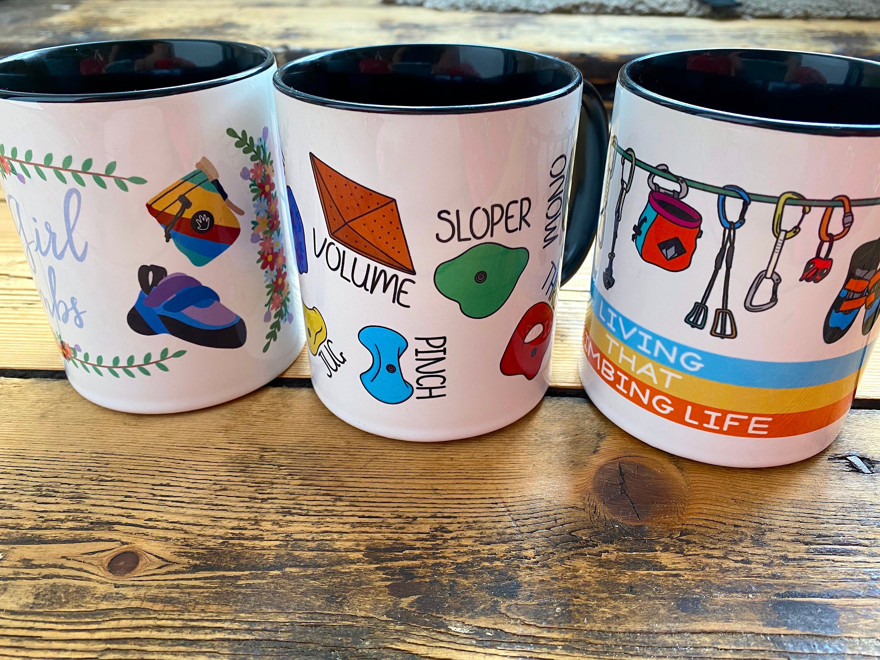 Rock Climbing Mug Living That Climbing Life Etsy UK