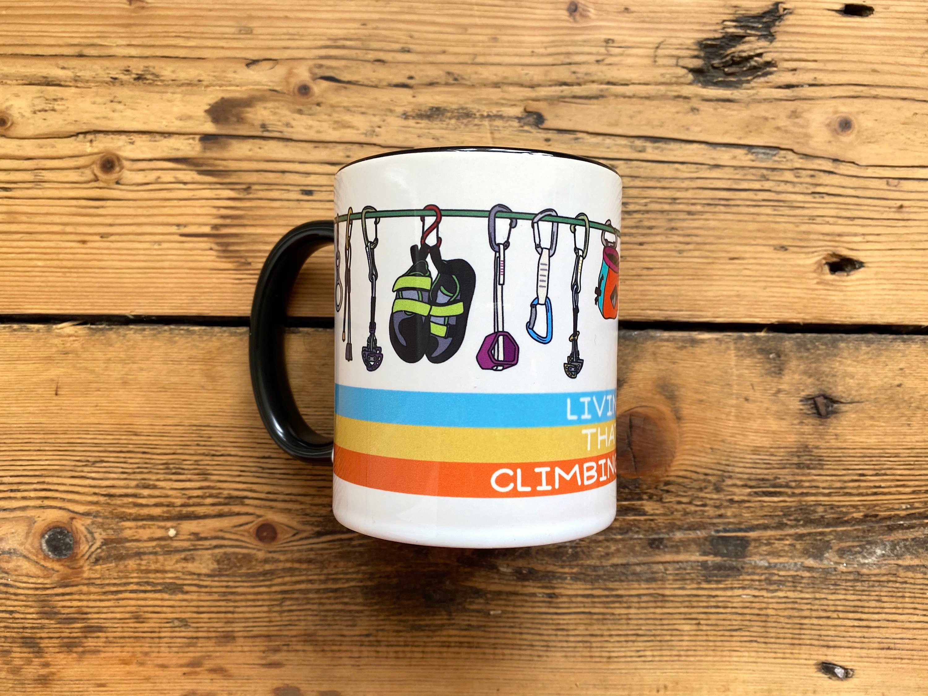 Rock Climbing Mug Living That Climbing Life Etsy UK