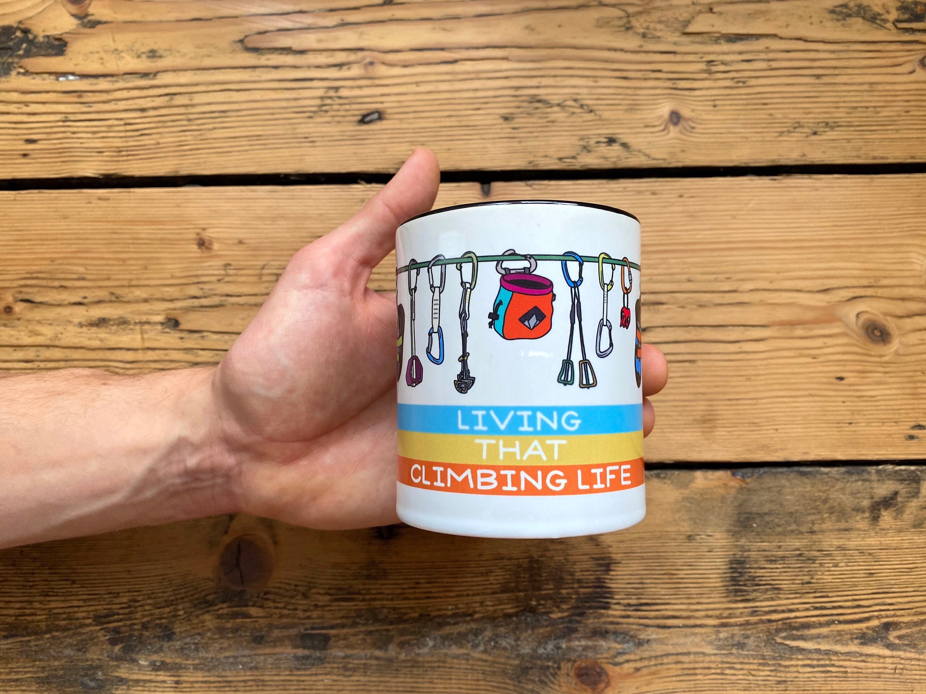 Rock Climbing Mug Living That Climbing Life Etsy UK