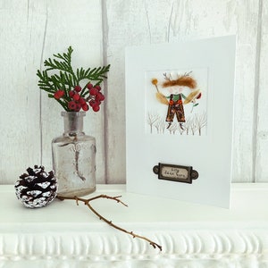 Lily Deer Horn - Fairy Christmas Card