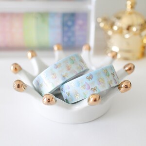 Rainy Bow Washi with Gold Foiling - Bow/Ribbon/Planner Goods/Stationery/Washitape/Craft/Plannergirl/