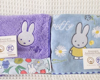 Miffy Floral Mini Hand Towel, Small Towel, Cotton Towel