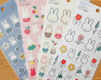 Miffy Multi Piece Sticker, craft supply, stationery, planner