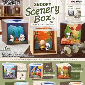 Re-ment Peanuts Snoopy Scenery Box Miniature Toy Figure Blind Box