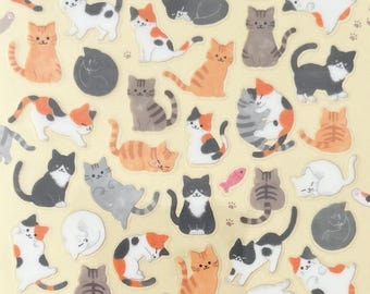 Cat planner sticker, journal sticker, craft supplies