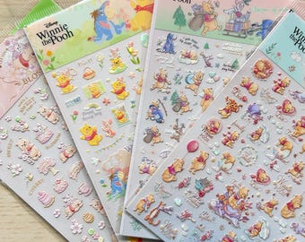 Winnie The Pooh 3D sticker, nail Art Sticker, nail sticker, craft supply
