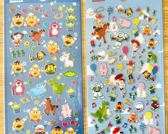 Japan Hallmark Toy Story Foil seal stickers, craft supply, planner sticker