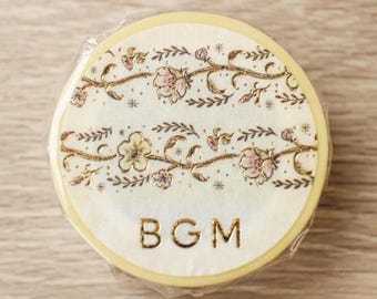 BGM Flower Sketch washi tape/masking tape/planner/journal/craft supply